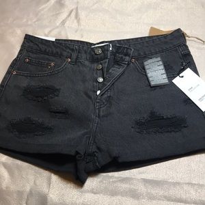 NWT Distressed Girlfriend Denim Shorts
